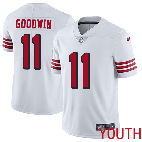 San Francisco 49ers Limited White Youth #11 Marquise Goodwin NFL Jersey Rush Vapor Untouchable